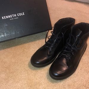 Leather Kenneth Cole hightop sneakers